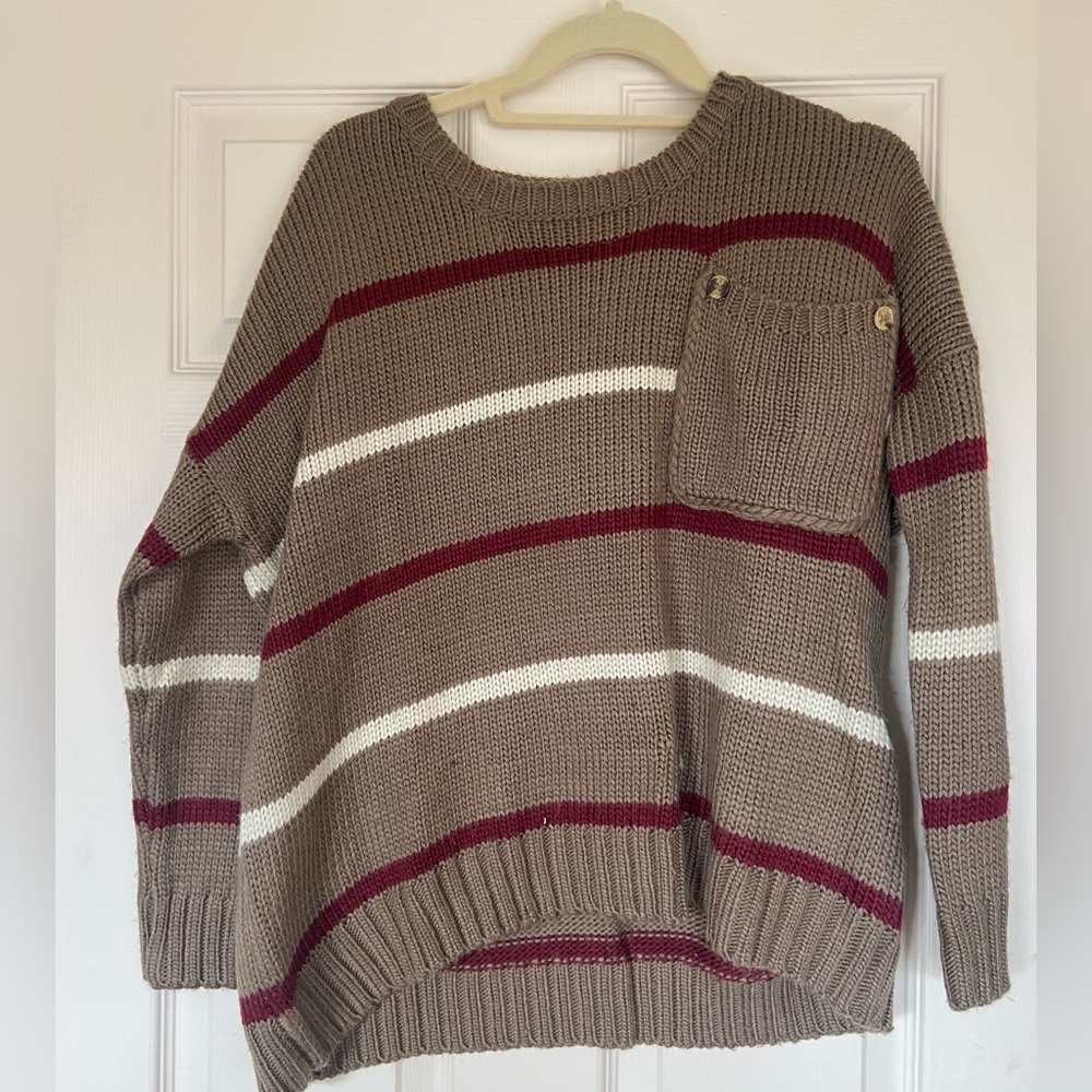 Stripped knit sweater